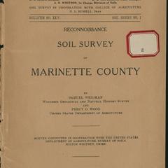 Reconnoissance soil survey of Marinette County
