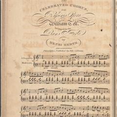 Celebrated chorus, from Rossini's opera of William Tell