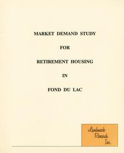 Market demand study for retirement housing in Fond du Lac
