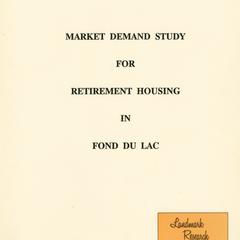 Market demand study for retirement housing in Fond du Lac