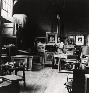 Aaron Bohrad in his studio