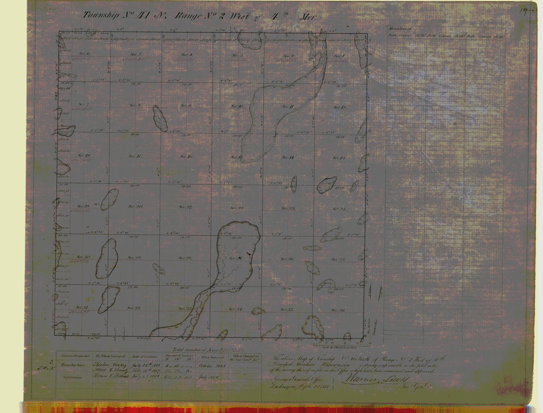 [Public Land Survey System map: Wisconsin Township 41 North, Range 02 West]