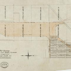 Plat showing right of way and station grounds to be acquired of St. Paul Land Company