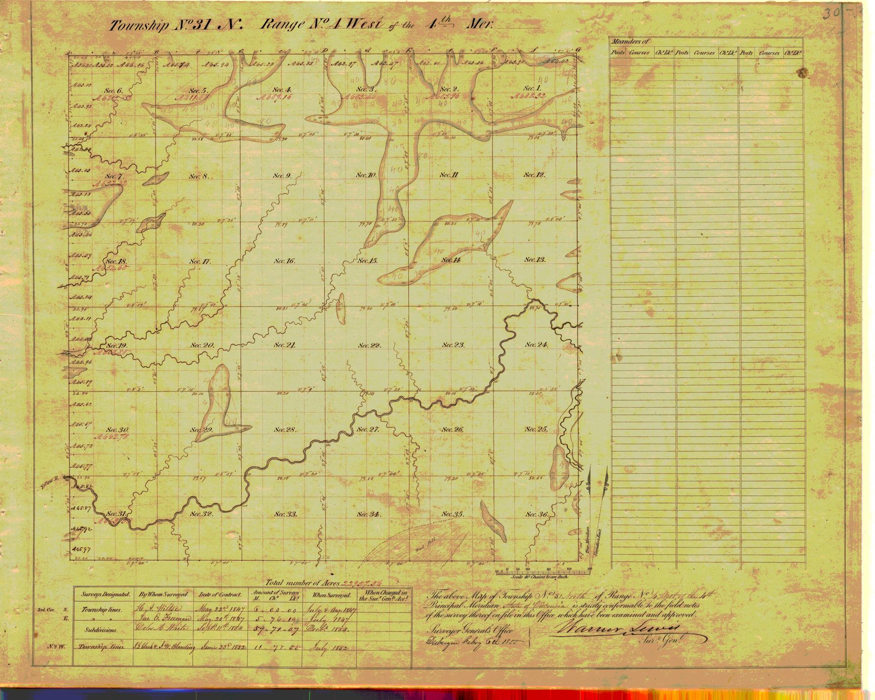[Public Land Survey System map: Wisconsin Township 31 North, Range 04 West]