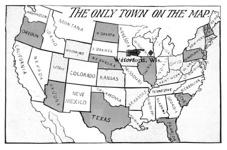 U.S. Map Postcard