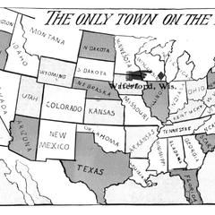 U.S. Map Postcard