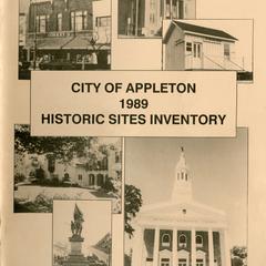 City of Appleton 1989 historic sites inventory