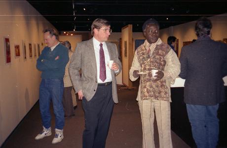 Agbo Folarin and Dick Ammann at reception