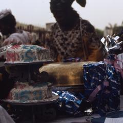 Wedding cake and gifts in Ijebu-Jesa