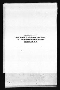 Ratified treaty no. 285, Treaty of January 31, 1855, with the Wyandot Indians. For a list of documents relating to this treaty see special list no. 6