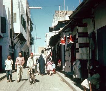 A Narrow Street in the Medina (Old City) in Rabat