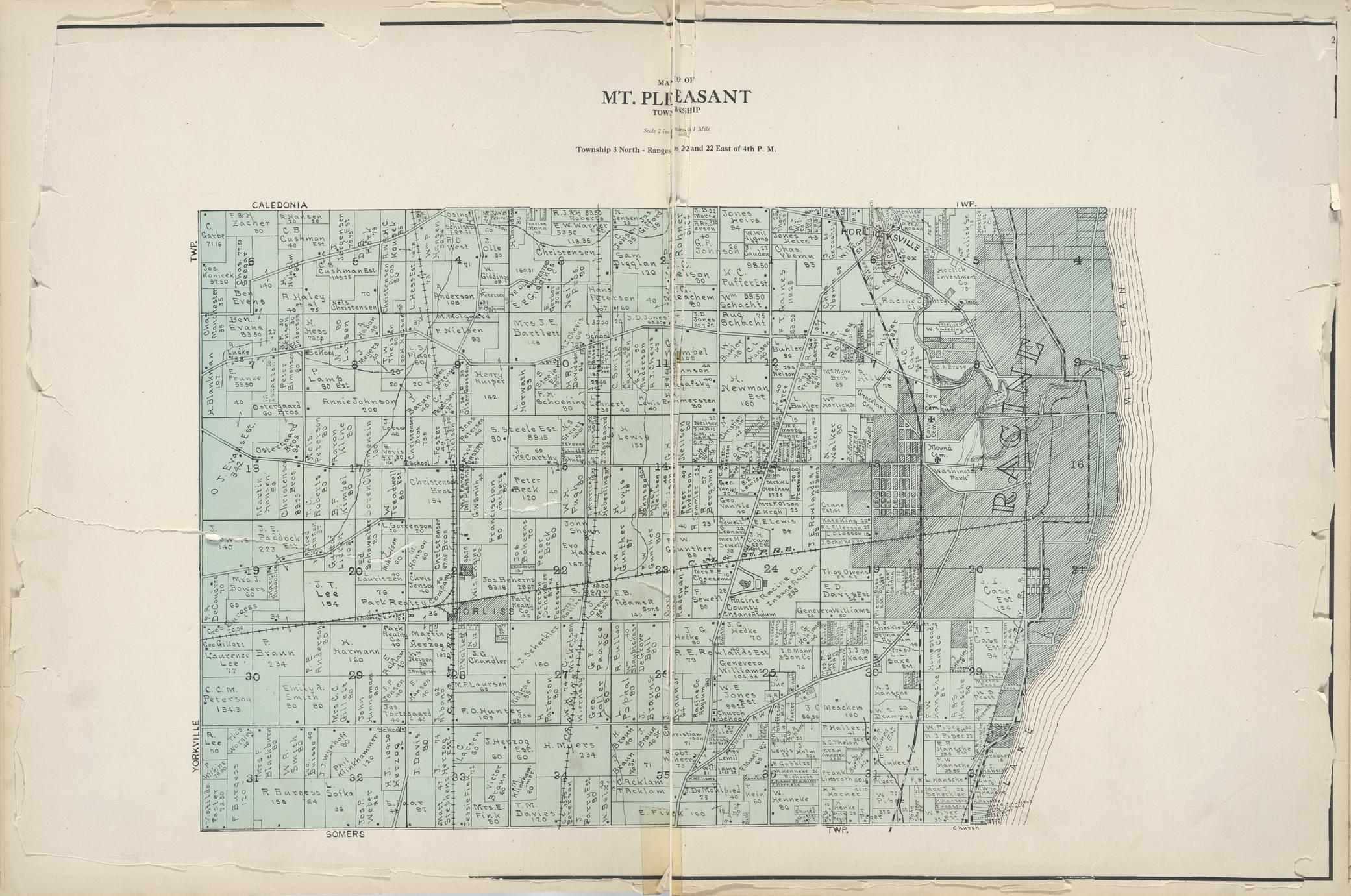 Plat book of Racine and Kenosha counties, Wisconsin - Full view - UWDC ...