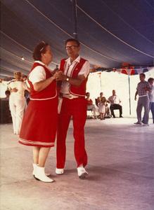 Joe and Gladys Benes dance at Pulaski Polka Days