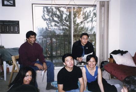 Group of students in an apartment