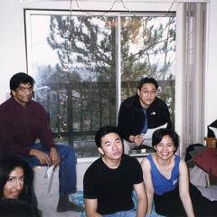 Group of students in an apartment