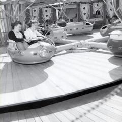 Women on a midway ride
