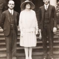 President Frank, Mary Frank and Charles Lindbergh