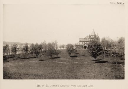 Mr. O. W. Potter's grounds from the east side