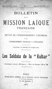 Bulletin de la mission laïque Française