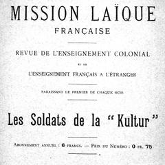 Bulletin de la mission laïque Française