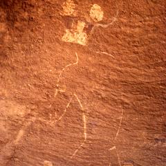 Petroglyph : Masked Figure with Horns