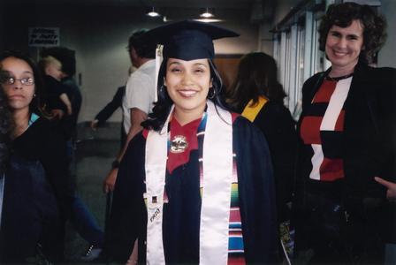 Gladys Reyes at 2003 graduation