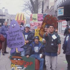 Low wage protest