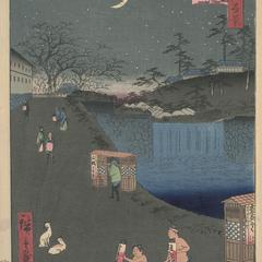 Aoi Slope Outside Tora Gate, no. 113 from the series One-hundred Views of Famous Places in Edo