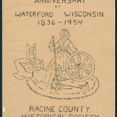 One hundred eighteenth anniversary of Waterford Wisconsin : 1836-1954