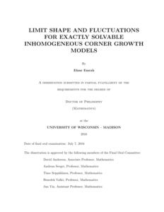 Limit Shape and Fluctuations for Exactly Solvable Inhomogeneous Corner Growth Models