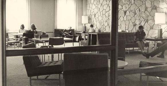Commons student lounge, 1967