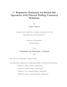 L^p Regularity Estimates for Radon-like Operators with Fibered Folding Canonical Relations