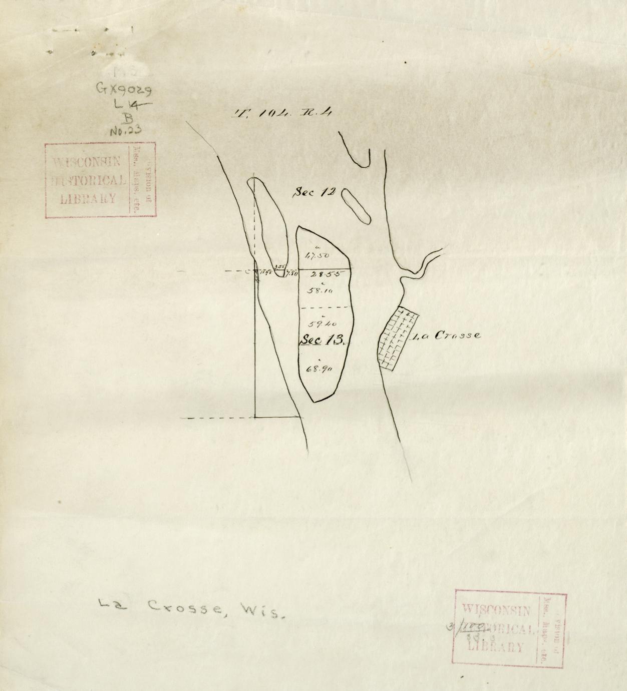 Map of survey of Barrons Isle (Barrons Island) (1 of 3)