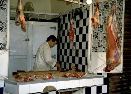 Butcher in Marrakech Medina