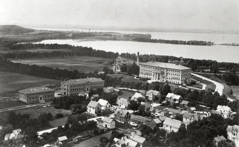 Aerial, UW-Madison, ca. 1906-1912