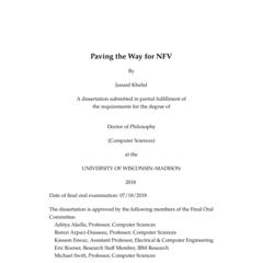 Paving the Way for NFV