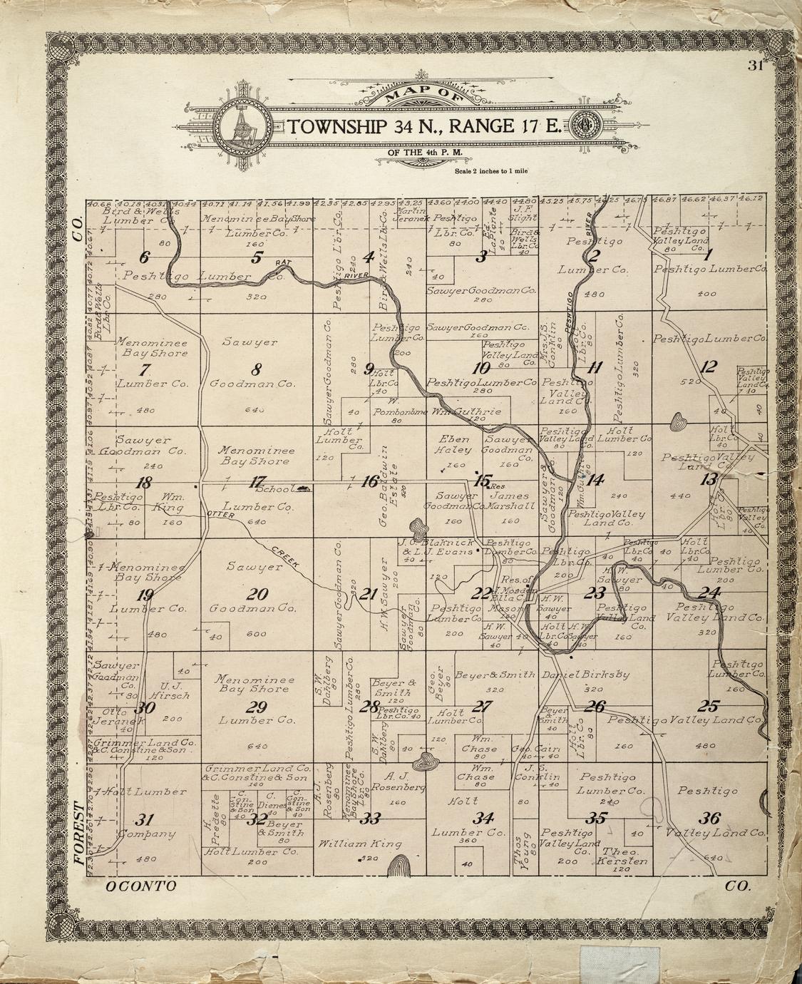 Standard atlas of Marinette County, Wisconsin : including a plat book ...