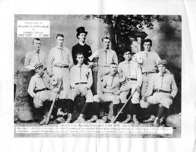 Baseball team, 1880s