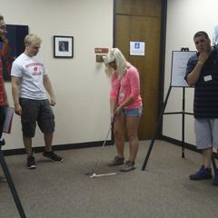 Golfing in the library
