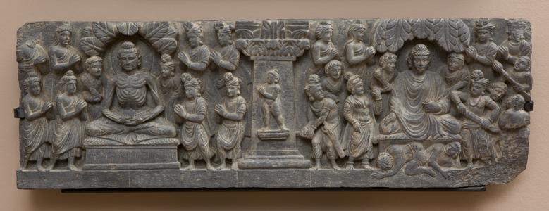 Fragment of a Relief with the Fasting Siddhārtha and the Attack of Mara