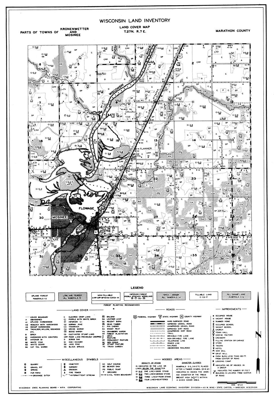 ‎Parts of towns of Kronenwetter and Mosinee UWDC UWMadison Libraries