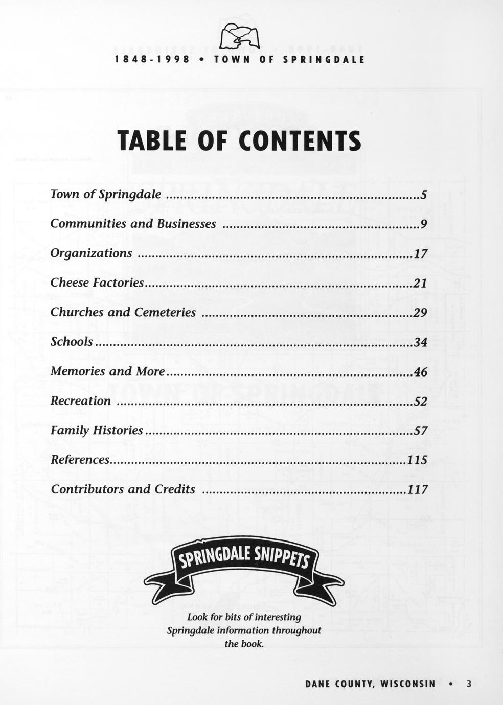 Town of Springdale, Dane County, Wisconsin 18481998 Full view