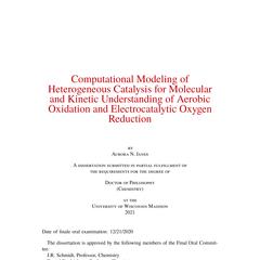 Computational Modeling of Heterogeneous Catalysis for Molecular and Kinetic Understanding of Aerobic Oxidation and Electrocatalytic Oxygen Reduction