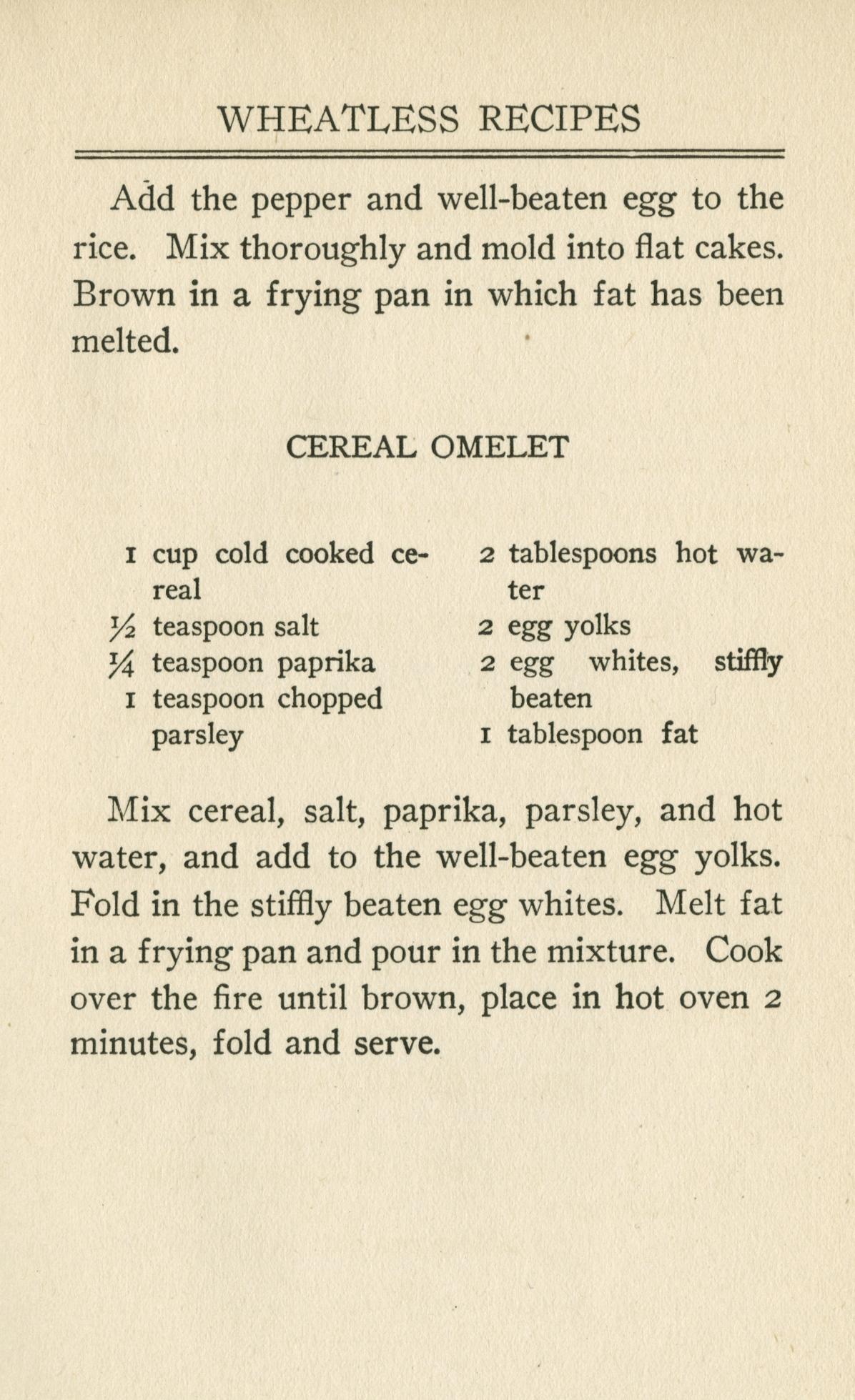 Wheatless and meatless days Full view UWDC UWMadison Libraries