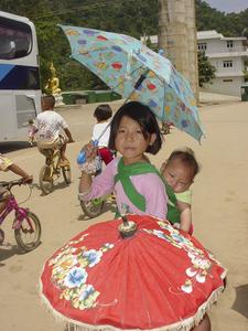 Kids and umbrellas