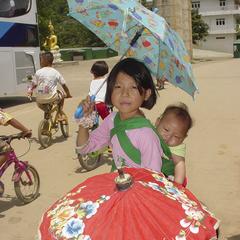 Kids and umbrellas