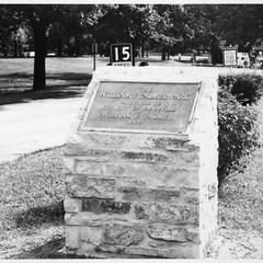 Palmer Park plaque