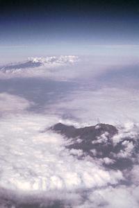 Aerial View of Mount Kilimanjaro and Mount Kenya