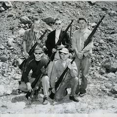 Rifle Club, five members holding rifles