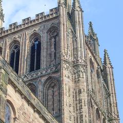 Hereford Cathedral exterior crossing tower
